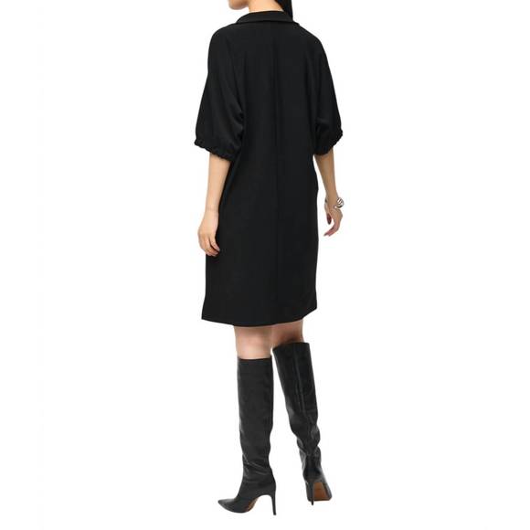 NEW JOSEPH RIBKOFF cutaway slit minimalist dress in black - Picture 3 of 5